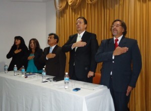 En la gráfica aparecen la Asambleísta alterna por AP Jenny Pillajo,Jadira Basantes,Directora del Movimiento en Sangolquí, los concejales, Edgar Aguirre,Eduardo Noroña y Mario Cárdenas