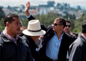 ACT EL PRESIDENTE RAFAEL CORREA SISTIO AL SIMULACRO EFECTUADO EN EL PARQUE BICENTENARIO CON MOTIVO DELA LLEGADA DEL PAPA      MARCO SALGADO - EL TELEGRAFO