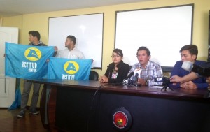 El flamante Presidente de la FEUE Francis Bustamante