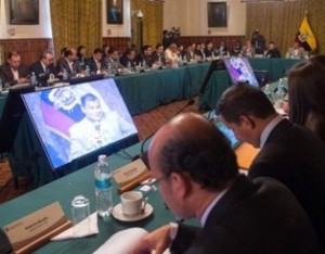 Reunión en Carondelet con los transportistas