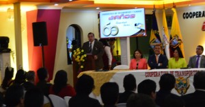 Abogado Abel Gómez, en el acto de conmemoración de los 60 años de cooperativa BAÑOS